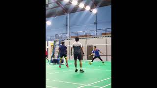 netting silang balas netting silang 🏸 badmintonlovers badminton shorts [upl. by Nairbo]