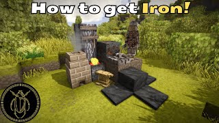 How to obtain and use Iron in Vintage Story  Quick Guide [upl. by Berlinda]