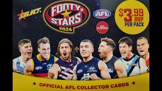 Pink Chewy PackaDay Select 2024 AFL Footy Stars Card Unwrapping 1111 [upl. by Nadler]