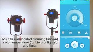 How to control multiple CAMETV Boltzen lights using the Boltzen LED mobile app [upl. by Kiele]