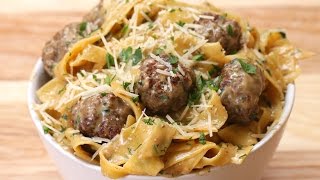 OnePot Swedish Meatball Pasta [upl. by Rockey665]