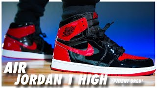 Air Jordan 1 High OG Patent Bred [upl. by Ode]