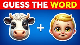 Guess the WORD by Emojis 🤔 Emoji Quiz 2024 [upl. by Norri]