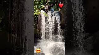 Waterfall at Kbal Spean Mountain Waterfall at phnom Kbal Spean temple [upl. by Mohorva]