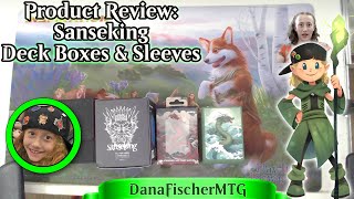 TCG Product Supplies Review of Sanseking Deck Boxes and Sleeves [upl. by Cuthbert211]