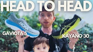 Asics Kayano 30 vs Hoka Gaviota 5  Best Max Cushion Stability Shoes [upl. by Oni986]