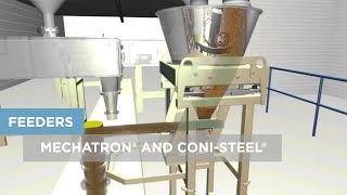 Vibratory Loss In Weight Feeder for Powders MechaTron® Coni Steel® [upl. by Aicat]