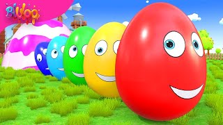 Surprise Eggs Kids Song  Colorful Eggs  BluLoo Nursery Rhymes amp Kerenza Kids Songs [upl. by Nagek]