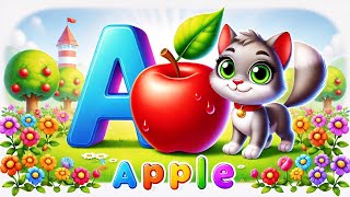 ABC Song  Kiddos Study Zone  Phonics Song  Tiny Tots  ABC lyrics song  A for Apple phonicsong [upl. by Kcirdled]