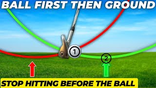 Hit Ball Then Turf GUARANTEED  Stop Hitting Before the Golf Ball  Simple Golf Tips [upl. by Hilel]