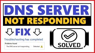 DNS Server Not Responding Windows 10  8  7 How to Fix Internet Connection Issue [upl. by Andrew]