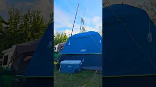 CAMPING with the DIY Airborne Wind Turbine Charger shorts [upl. by Akirea]