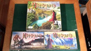 Heropath Board Game And Expansions With Allies And Fire And Light [upl. by Mavra228]