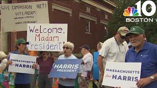 VP Kamala Harris holds fundraiser in western Massachusetts [upl. by Nylrehs]