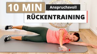 Rücken trainieren amp gesund halten in nur 10 Min  Übungen jetzt mitmachen anspruchsvoll [upl. by Navets]