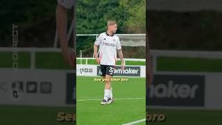 Ginge gets this horribly wrong 🤣 adidas football footballshorts fulham funny comedy [upl. by Nuahsar]