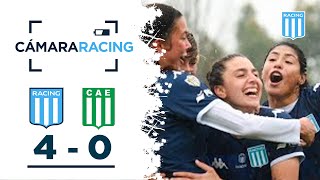 La goleada del Femenino a Excursionistas por 4 a 0 en el Predio Tita  Racing Club [upl. by Nodarse15]