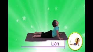 LION YOGA POSE for KIDS [upl. by Eerol]