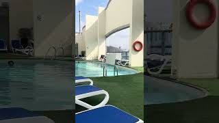 First Central Hotel Suites Dubai dubai hotel pool albarsha 2023 rooftop reels ytshorts [upl. by Asi]