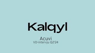 Kalqyl interview in Swedish with our CEO Olof Stranding acuvi [upl. by Notsej]