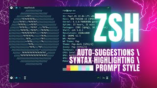 Customize your ZSH autosuggestions prompt theme syntax highlighting and more [upl. by Ettedanreb660]