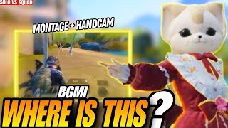 2 THUMB HANDCAM  BGMI WHERE IS THIS  SOLO VS SQUAD MONTAGE [upl. by Eidnalem]