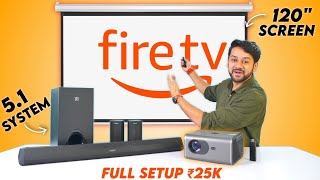 My 120quot Full Projector Setup In Just ₹25000 [upl. by Sirrad853]