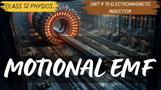 Motional EMF Class 12 Unit 19 Electromagnetic Induction [upl. by Shaia]