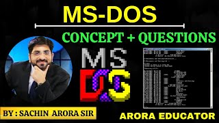 MSDOSCommand PromptTutorial Versions History  Disk Operating System  Arora Educator [upl. by Hsac]