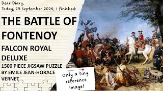 Folcon Royal Delux The Battle of Fontenoy by Emile JeanHorace Vernet 1500 piece jigsaw puzzle [upl. by Rosanne]