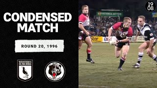 Western Suburbs Magpies vs North Sydney Bears  Round 20 1996  Condensed Match  NRL Throwback [upl. by Atilrac]