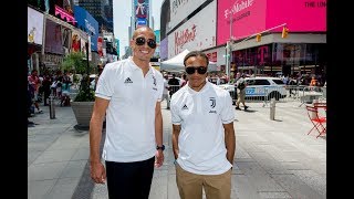 Juventus Invaders  Trezeguet amp Davids discover New York [upl. by Urbana]