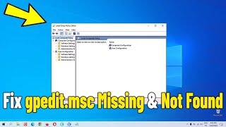 How To Enable Group Policy Editor gpedit msc in Windows 10 Home Edition  Quick Fix [upl. by Arutak373]