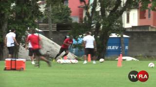 Flamengo faz treino técnico e físico com finalizações [upl. by Camilia]