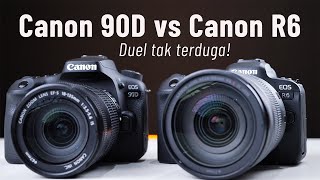 Canon 90D vs Canon R6  Duel tak Terduga [upl. by Netsrak]