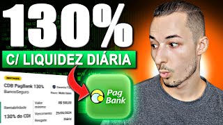 🤑CDB 130 CDI COM LIQUIDEZ DIÁRIA NO PAGBANK VALE A PENAENTENDA TUDO SOBRE ESSE CDB [upl. by Odrarej]