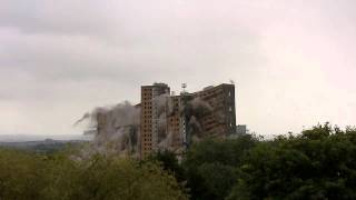 Demolition of Tarfside Oval Glasgow View 1 [upl. by Llertnauq650]