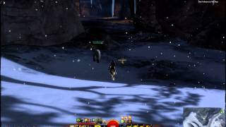 GW2 Howto Reach Wolfs Lair Shrine Point of Interest North Of Graupel Waypoint Dredgehaunt Cliffs [upl. by Lorelle]