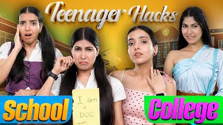 13 Teenager Hacks for School vs College  Student Life  Anaysa [upl. by Sharp877]