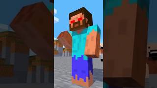 HEROBRİNE VS NOTCH trending funny gaming minecraft animasyon [upl. by Urbannai603]