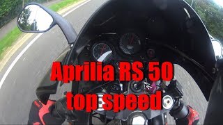 2005 Aprilia Rs 50 top speed [upl. by Aenit]