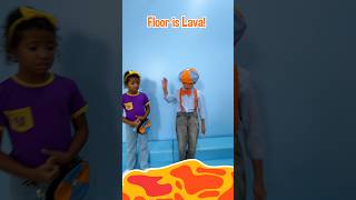 Kid Blippis ULIMATE 🔥 Floor is Lava RESCUE CHALLENGE blippi shorts [upl. by Zonda13]