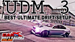 CarX Drift Racing  Best UDM 3 Ultimate Drift Setup BMW M3 E92 [upl. by Sirad339]