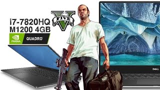 Dell Precision 5520 i77820HQM1200 4GB full review and tested on GTA V gaming gta5 workstation [upl. by Con]