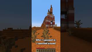 Minecraft Single Biome Challenge Series  Eroded Badlands I shorts [upl. by Juliann]