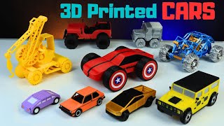 My Collection of 3D Printed Cars [upl. by Aikemahs]