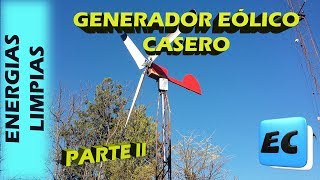 Como hacer un generador eólico Aerogenerador casero Parte II [upl. by Eanore]