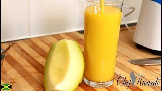 Galia melon smoothie very easy one  Chef Ricardo Juice Bar [upl. by Ambrosia]