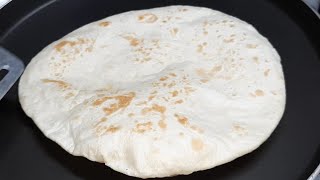 How to make Soft easy Tortillaخبز التورتيلا لسندويشات الشاورما و تاكوسTortilla Wraps Bread [upl. by Leahcimnhoj]