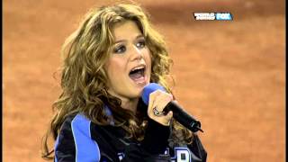 Kelly Clarkson God Bless America 20041023 Game 1 World Series [upl. by Adarbil]